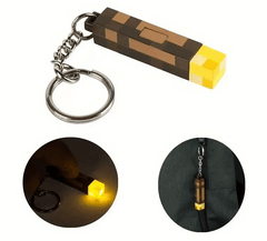 Minecraft Torch Light-up Keychain